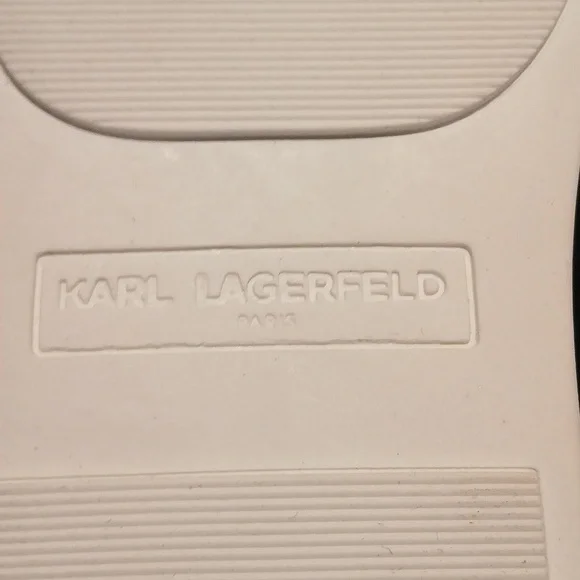 Women's White Sneakers with Multicolor Strap Karl Lagerfeld New - Picture 8 of 11